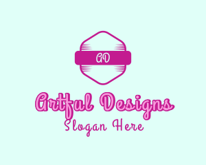 Fashion Feminine Hexagon logo design