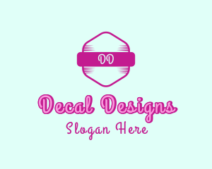 Fashion Feminine Hexagon logo design