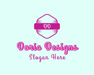 Fashion Feminine Hexagon logo design