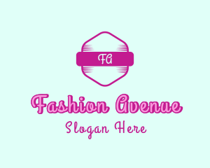 Fashion Feminine Hexagon logo design