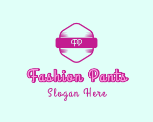 Fashion Feminine Hexagon logo design