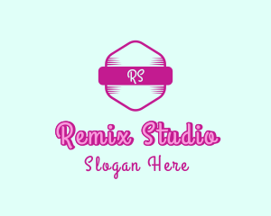 Fashion Feminine Hexagon logo design