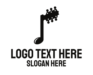 Note - Guitar Note logo design
