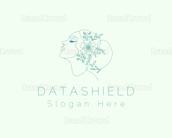 Floral Beauty Woman Logo