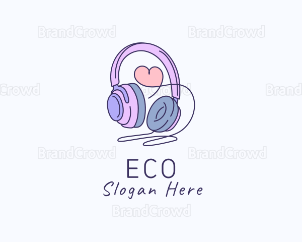 Love Music Headphone Logo