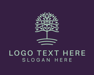 Agricultural - Tree Eco Sustainability logo design