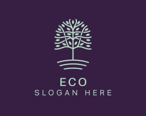 Tree Eco Sustainability Logo
