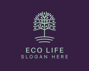 Tree Eco Sustainability logo design