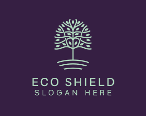 Tree Eco Sustainability logo design