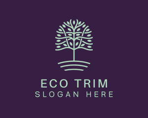 Tree Eco Sustainability logo design