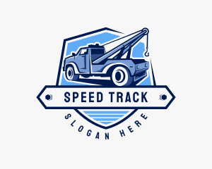Pickup Truck Crane Logo