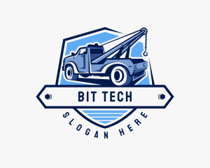 Pickup Truck Crane logo design