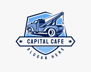 Pickup Truck Crane logo design