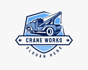 Crane - Pickup Truck Crane logo design