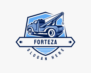 Pickup Truck Crane logo design