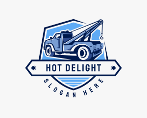 Pickup Truck Crane logo design