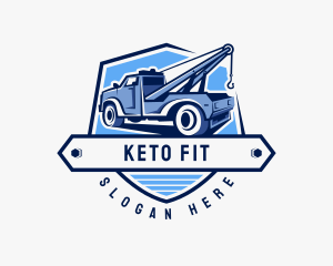 Pickup Truck Crane logo design