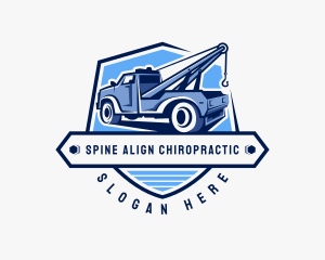 Pickup Truck Crane logo design