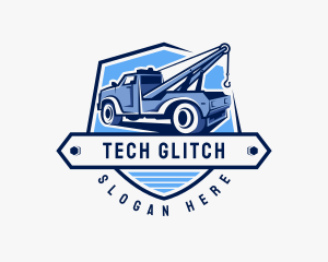 Pickup Truck Crane logo design