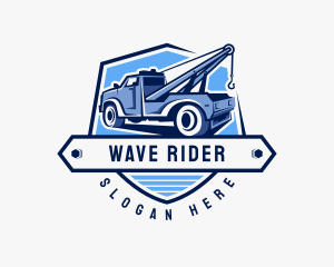 Pickup Truck Crane logo design