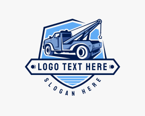 Pickup Truck Crane Logo