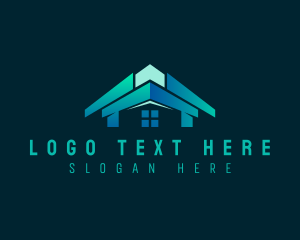 Residence - House Roof Builder logo design