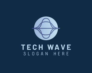 Tech Startup Waves logo design