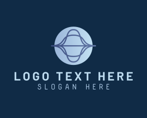 Application - Tech Startup Waves logo design