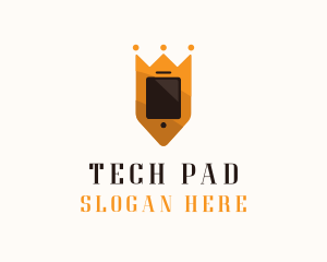 Ipad - Mobile Crown Phone logo design