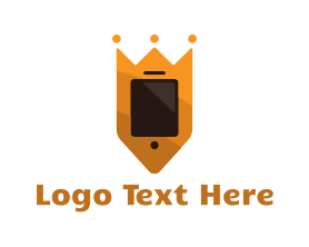 King - King Phone logo design