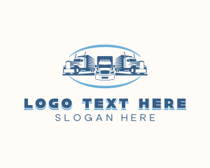 Logistics Trailer Truck Logo