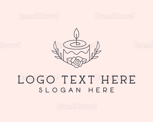 Cake Floral Dessert Logo