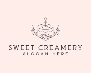 Cake Floral Dessert logo design