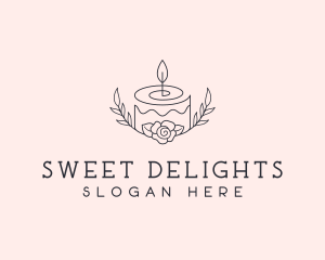 Cake Floral Dessert logo design