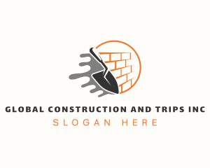 Construction Brick Trowel Logo