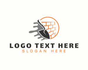 Construction Brick Trowel Logo