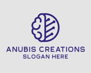 Brain Circuit Tech logo design