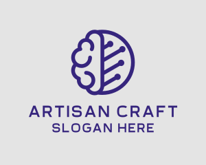 Brain Circuit Tech logo design