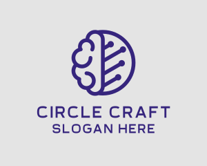 Brain Circuit Tech logo design