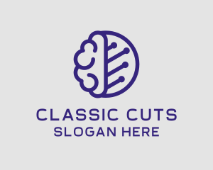 Brain Circuit Tech logo design