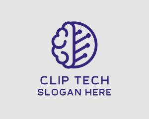 Brain Circuit Tech logo design