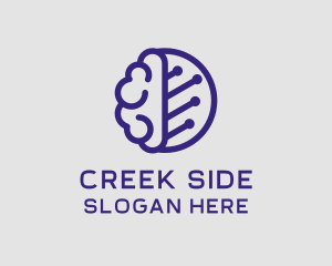 Brain Circuit Tech logo design