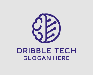 Brain Circuit Tech logo design