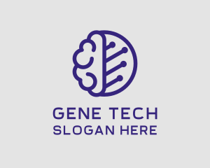 Brain Circuit Tech logo design