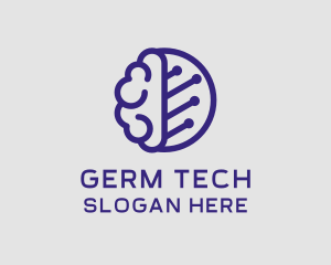 Brain Circuit Tech logo design