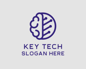 Brain Circuit Tech logo design