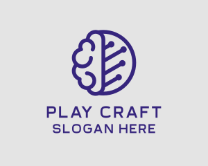 Brain Circuit Tech logo design