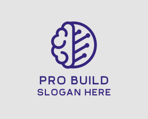 Brain Circuit Tech logo design