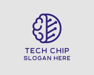 Brain Circuit Tech logo design