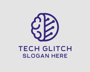 Brain Circuit Tech logo design